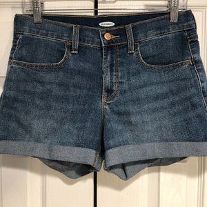 Denim medium wash shorts